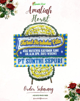 Papan Bunga Duka di Wenang Selatan